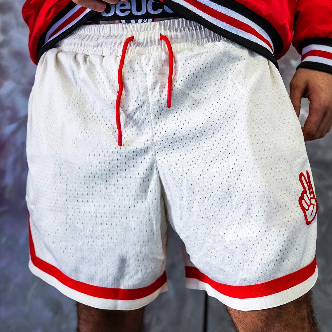 Deuce 2.0 Shorts | Cream/Red – Deuce Brand