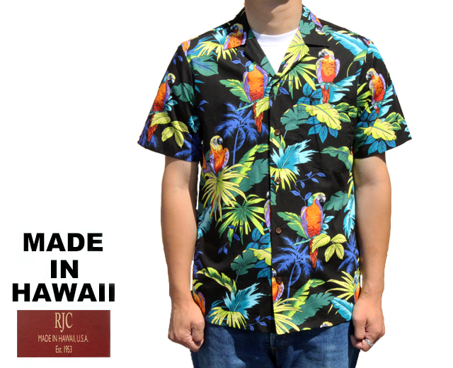 RJC ロバート・J・クランシー アロハシャツ オウム パロット 鳥 ハワイ