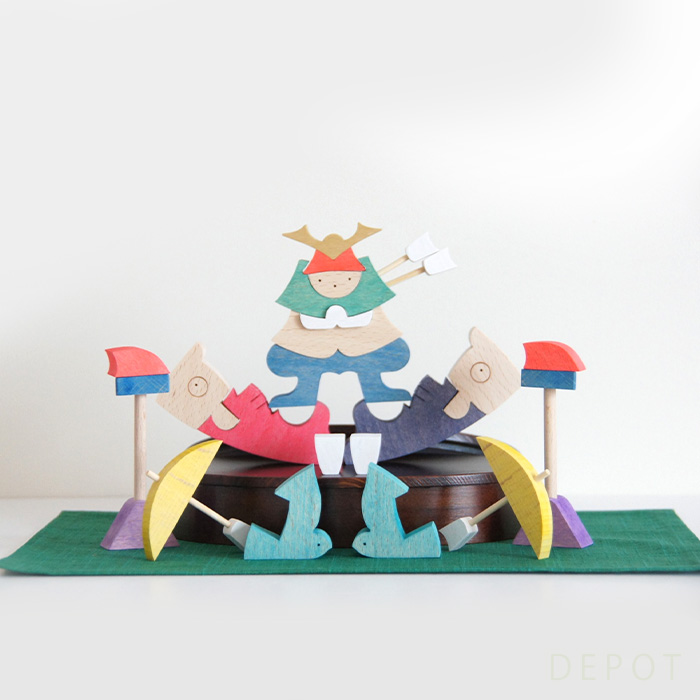 小黒三郎・五月人形 KK223 【楕円鯉武者】遊プラン お節句 初節句