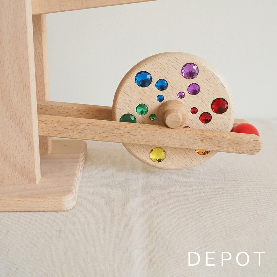 ニック社 【ニックスロープ用 ジュエル円盤】 nic 木製 スロープ 知育