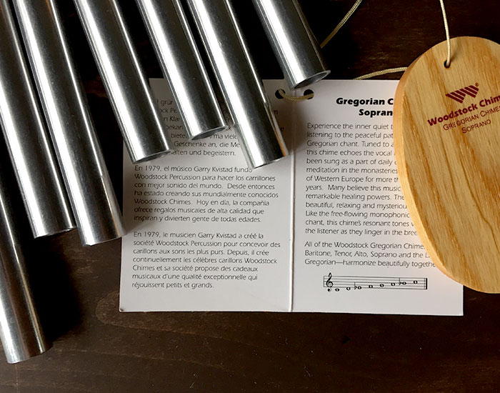 ウインドチャイム グレゴリアンソプラノ】アメリカ woodstock社 木の