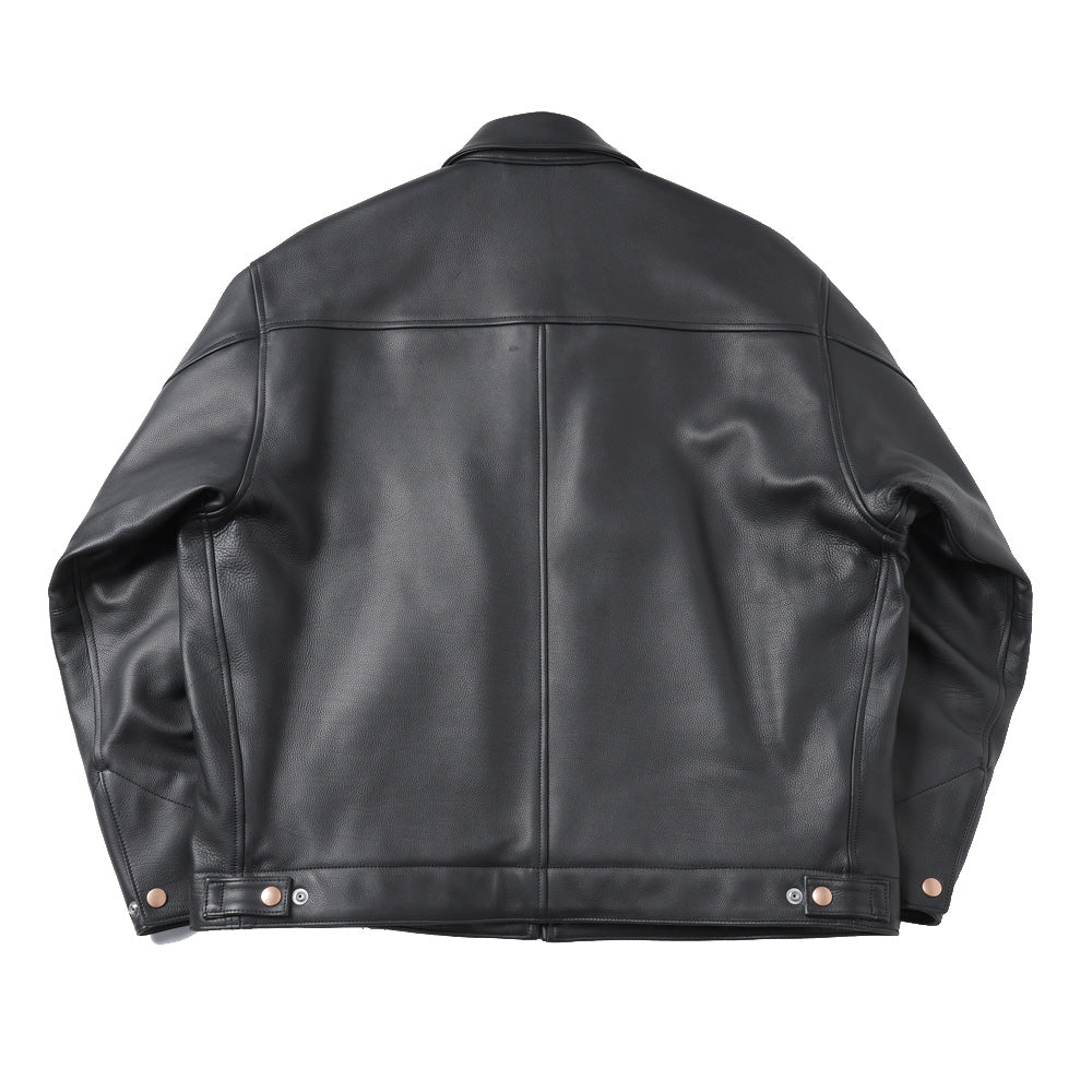 COMOLI) カーフスキン ジップショートジャケット (C03-01021) | COMOLI