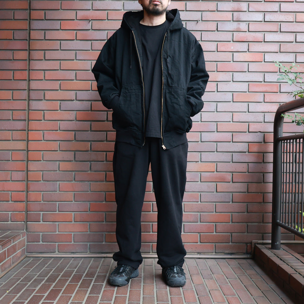 COMOLI) ブラックデニム ジップパーカ (C03-01003) | COMOLI