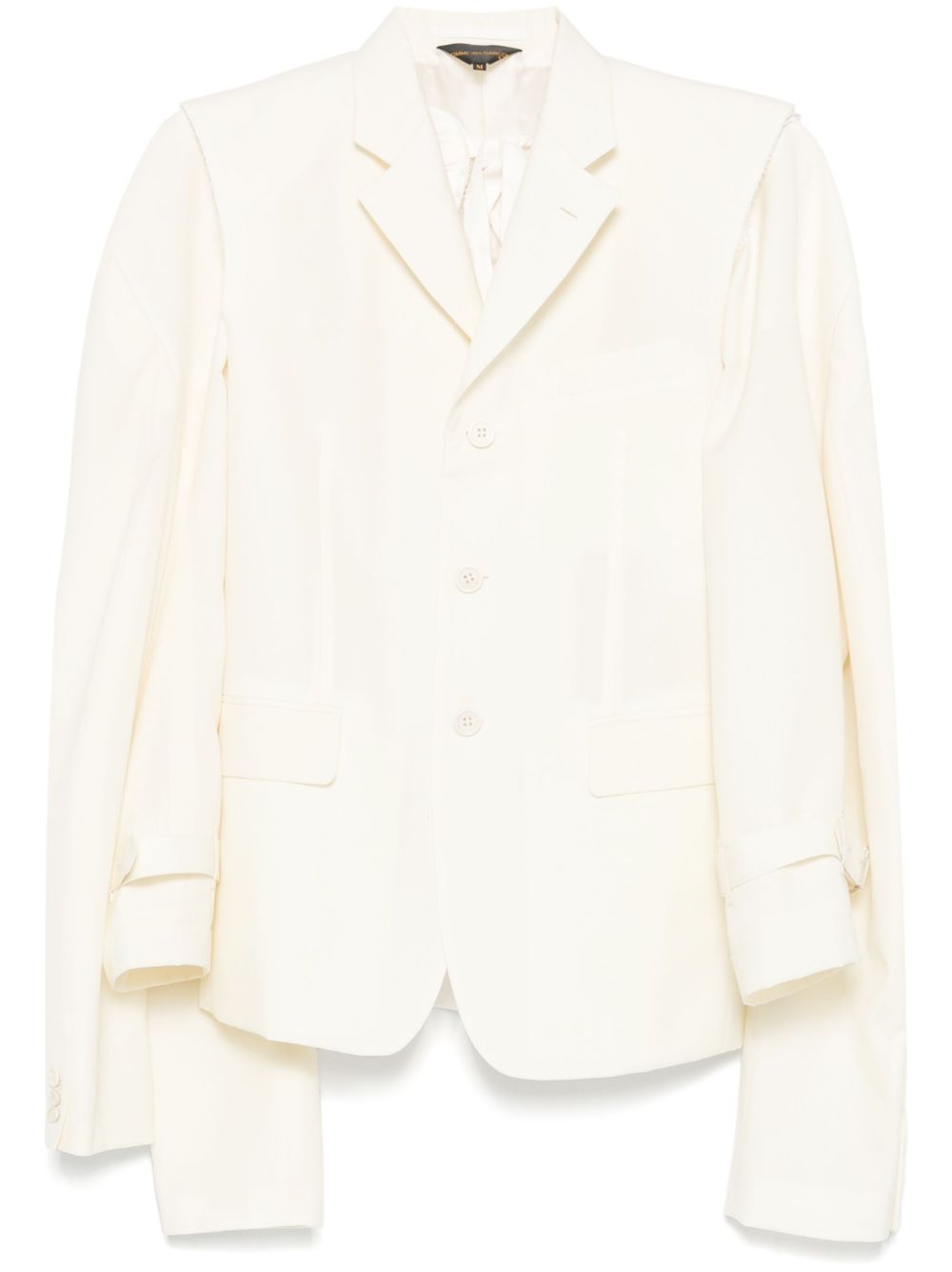 Ecrù detachable-sleeves waistcoat Comme Des Garçons Comme Des