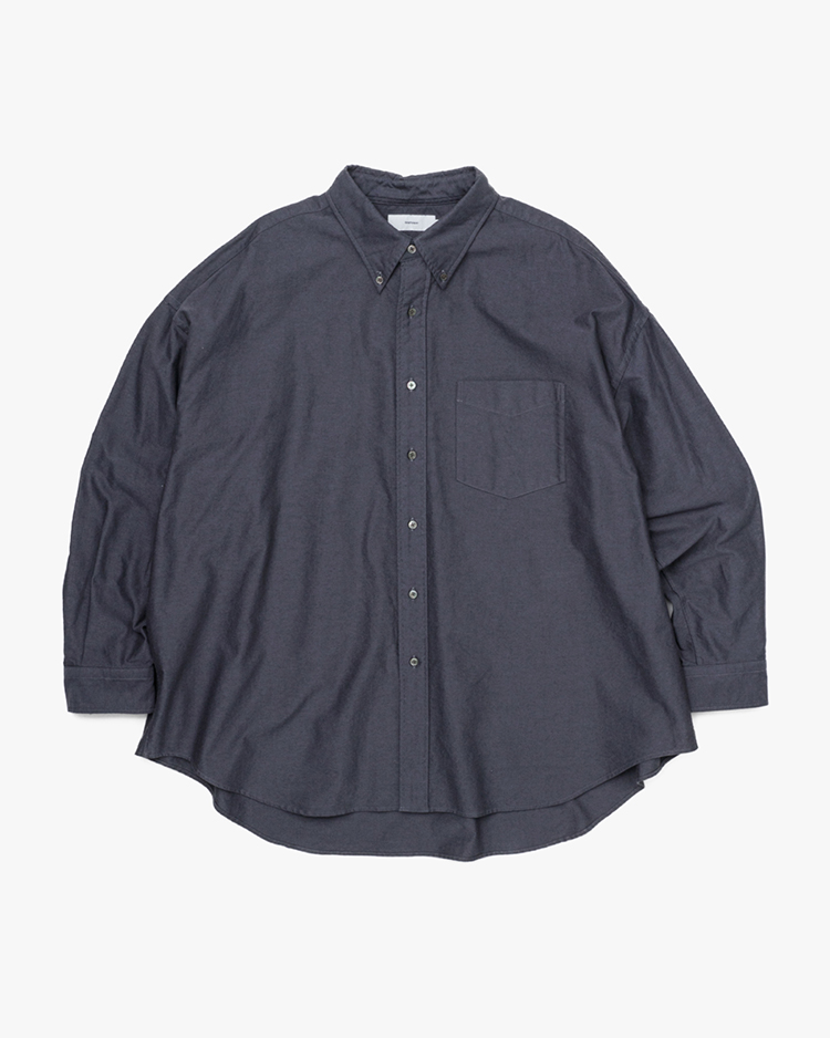 Oxford L/S Oversized B.D Shirt / GRAY | Graphpaper (MEN)(グラフ