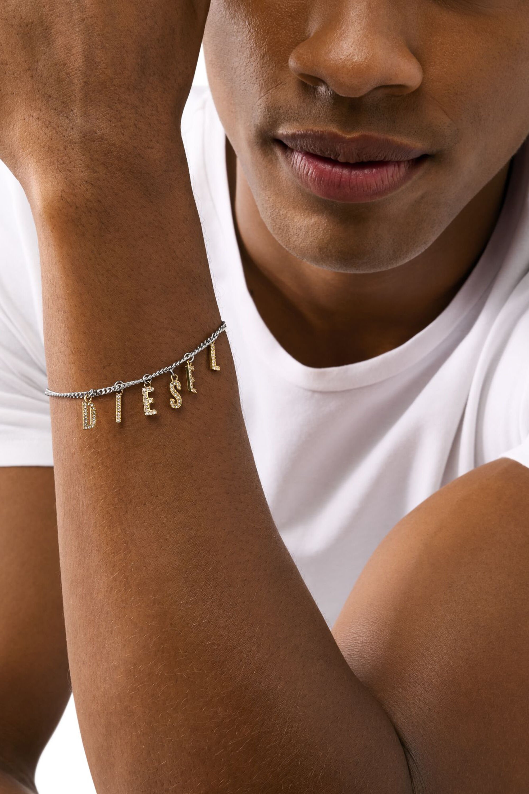 DX1547931 JEWEL ブレスレット｜シルバー｜ウィメンズ｜DIESEL