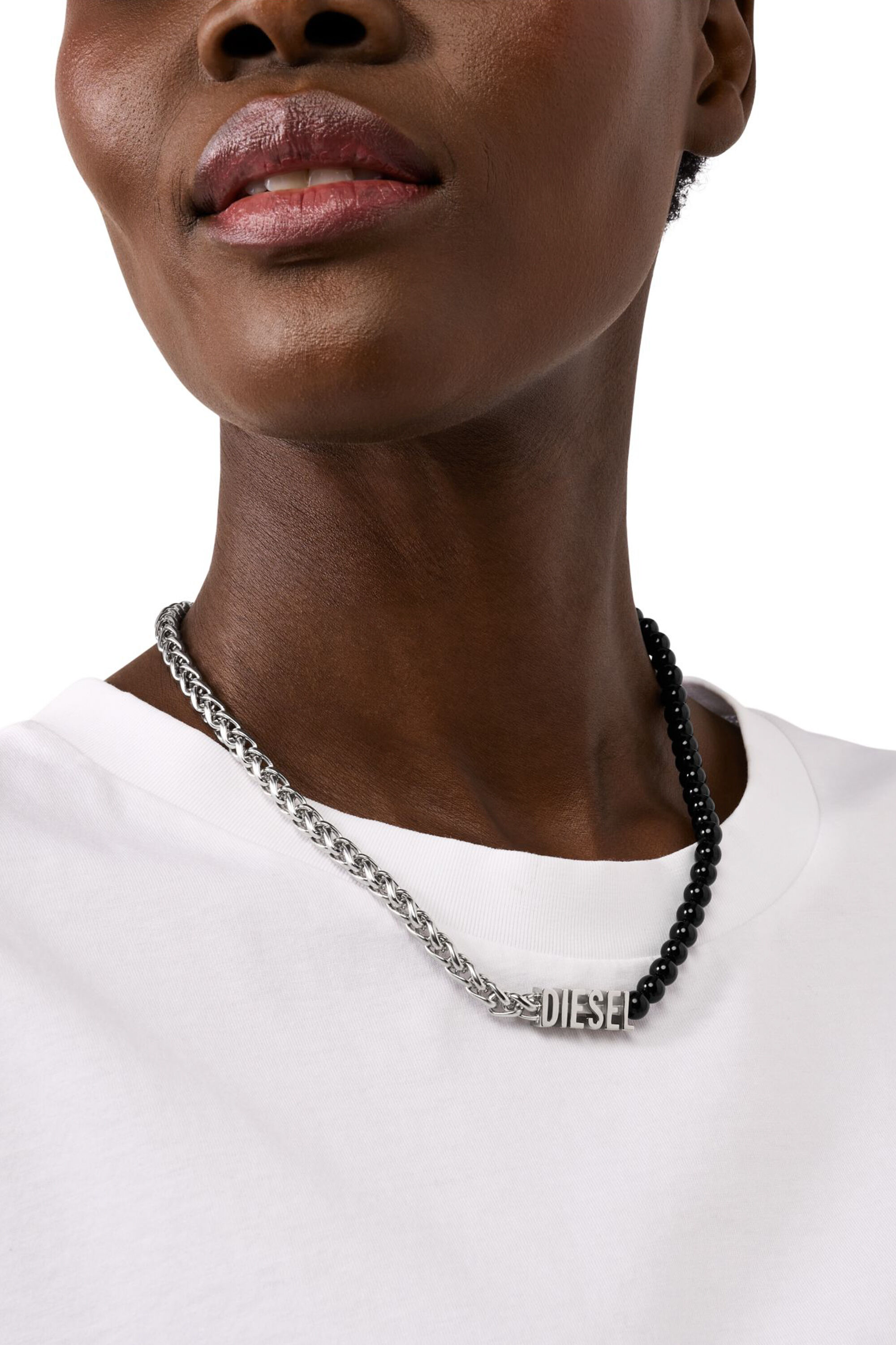 DX1543040 JEWEL ネックレス｜シルバー｜ウィメンズ｜DIESEL