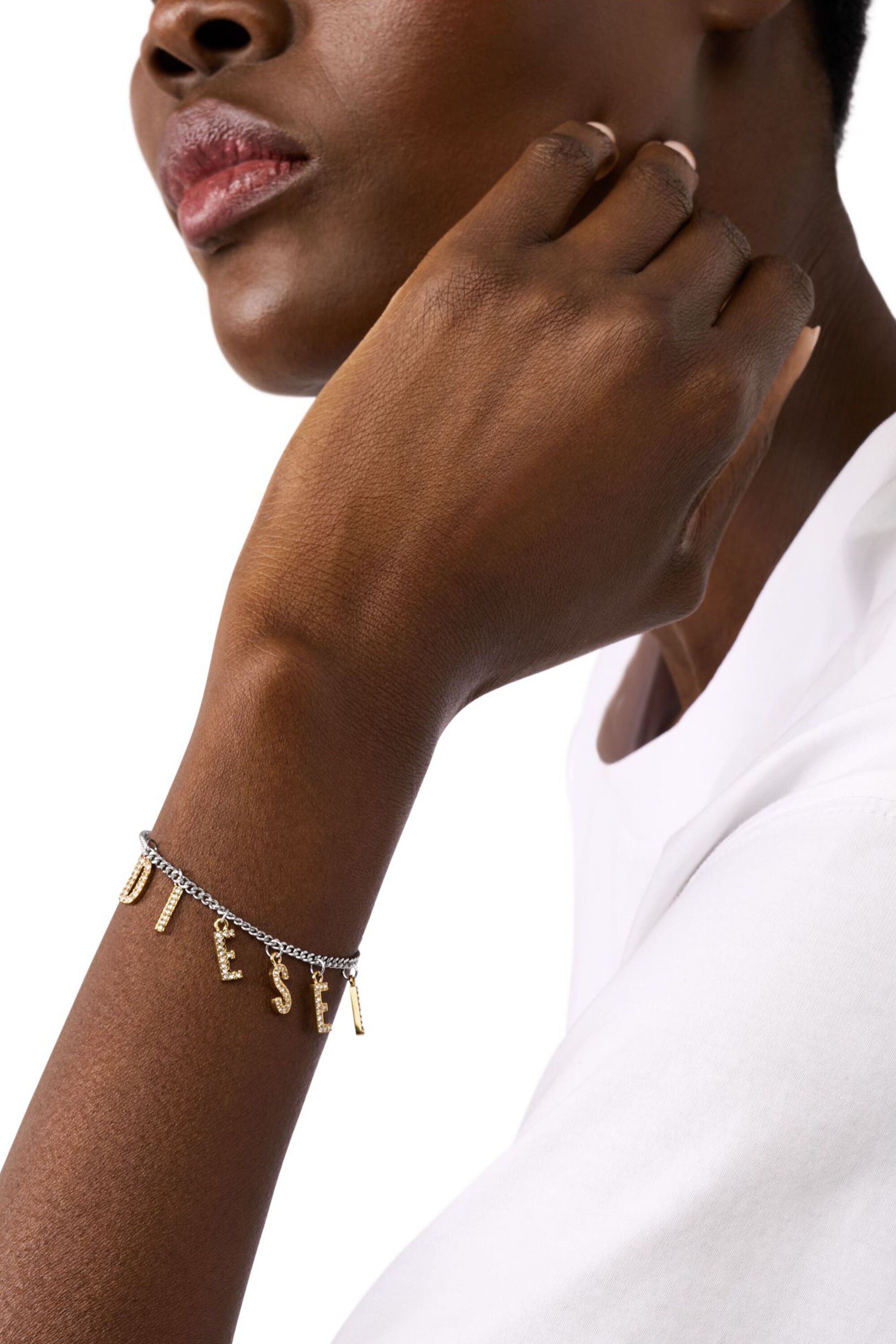 DX1547931 JEWEL ブレスレット｜シルバー｜ウィメンズ｜DIESEL