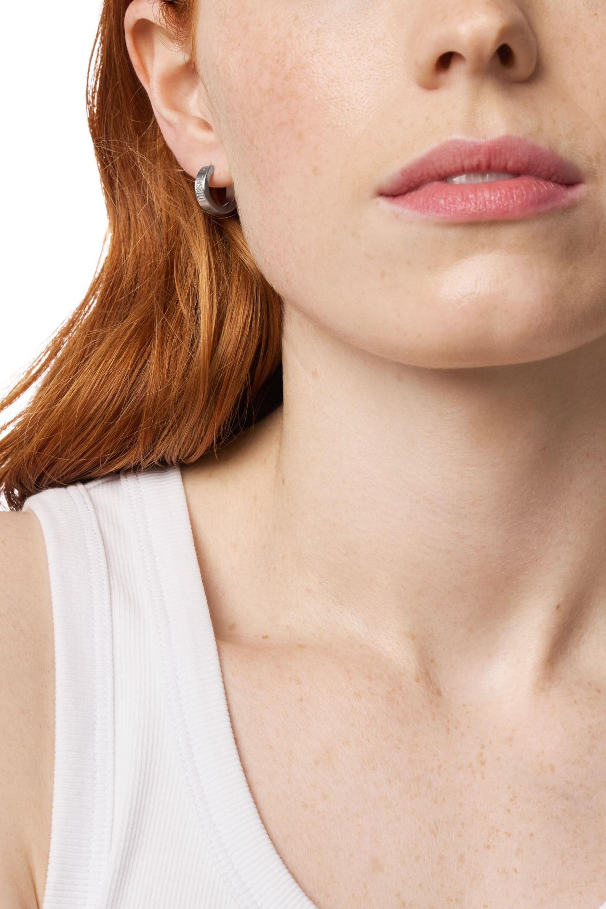 DX1639040 JEWELLERY Stainless steel hoop earring｜シルバー