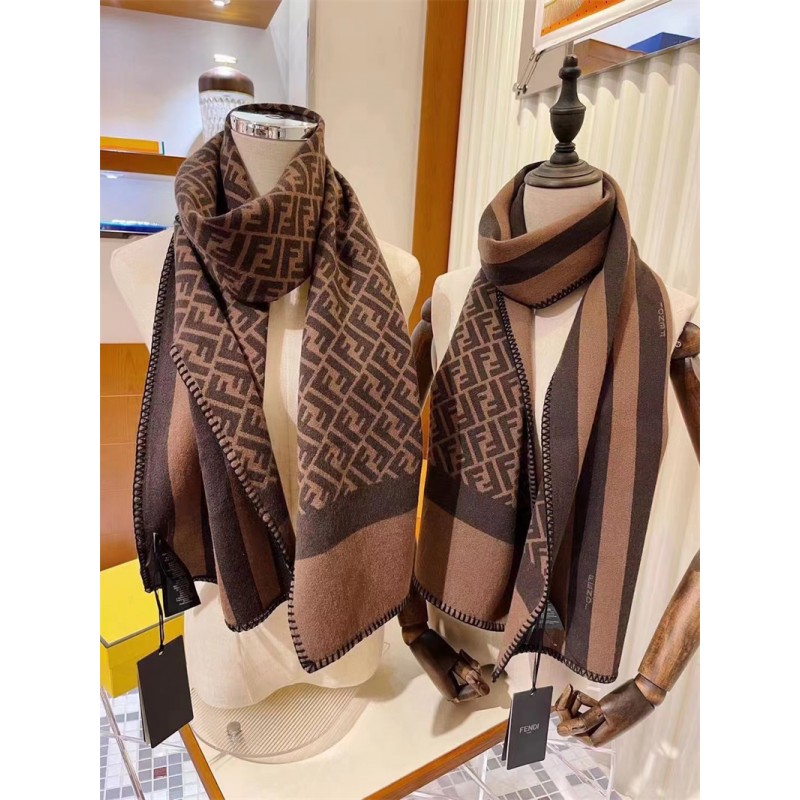 フェンディ マフラー ハイブランドFendi ヴィンテージ 高級感 厚手