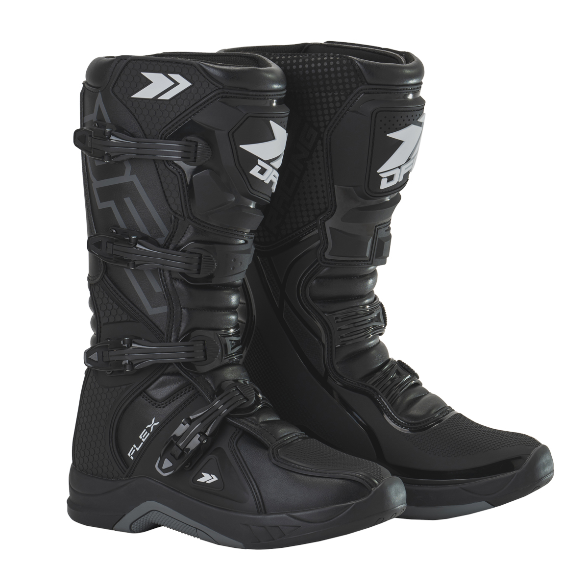 DFG フレックスブーツ ブラック| Dirtbikeplus (ダートバイクプラス)