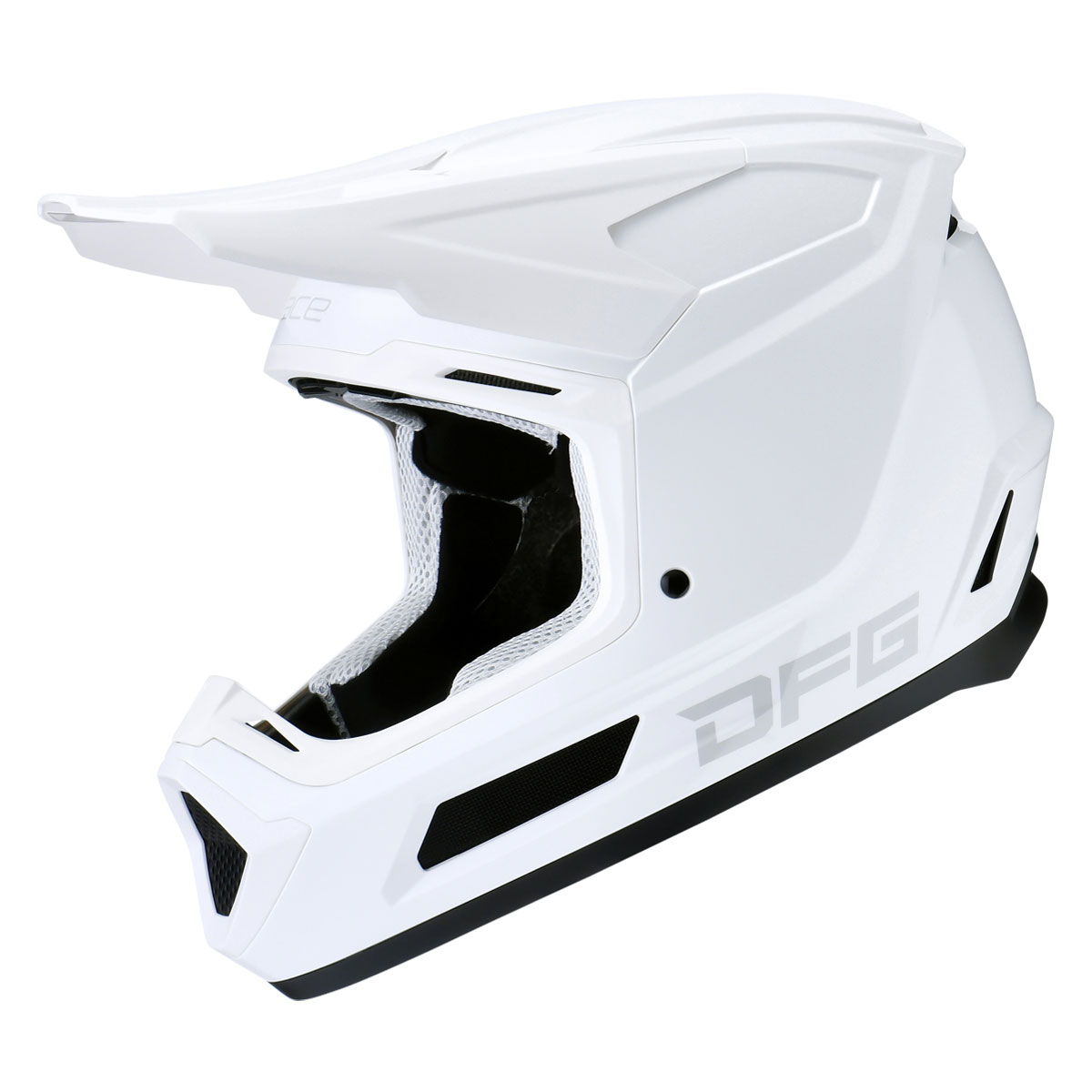 DFG エースヘルメット ホワイト| Dirtbikeplus (ダートバイクプラス)