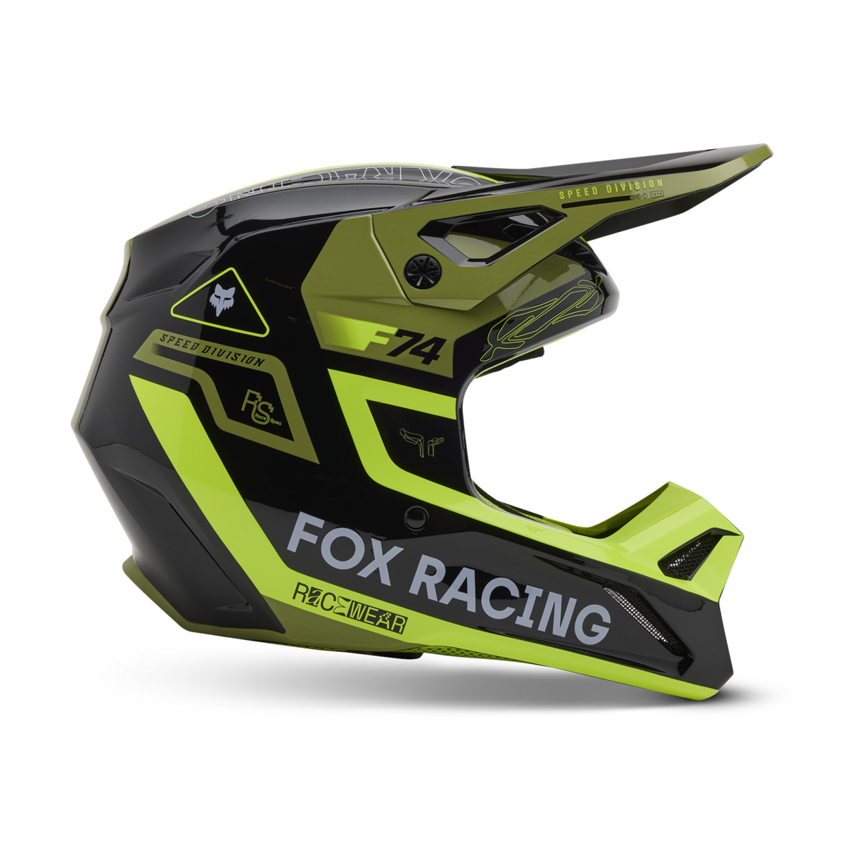 FOX RACING V1ヘルメット レーススペック ペールグリーン