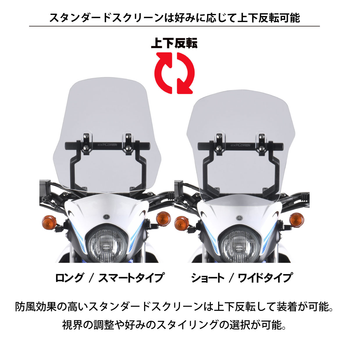 ZETA RACING エクスプローラーウィンドシールド ハンドルブレース