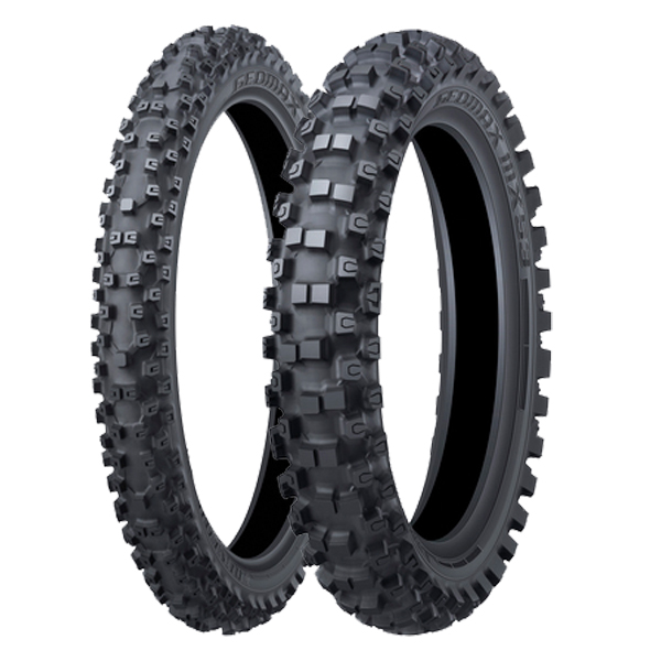 DUNLOP GEOMAX MX53 フロントリヤセット DUNLOP モトクロス GEOMAX