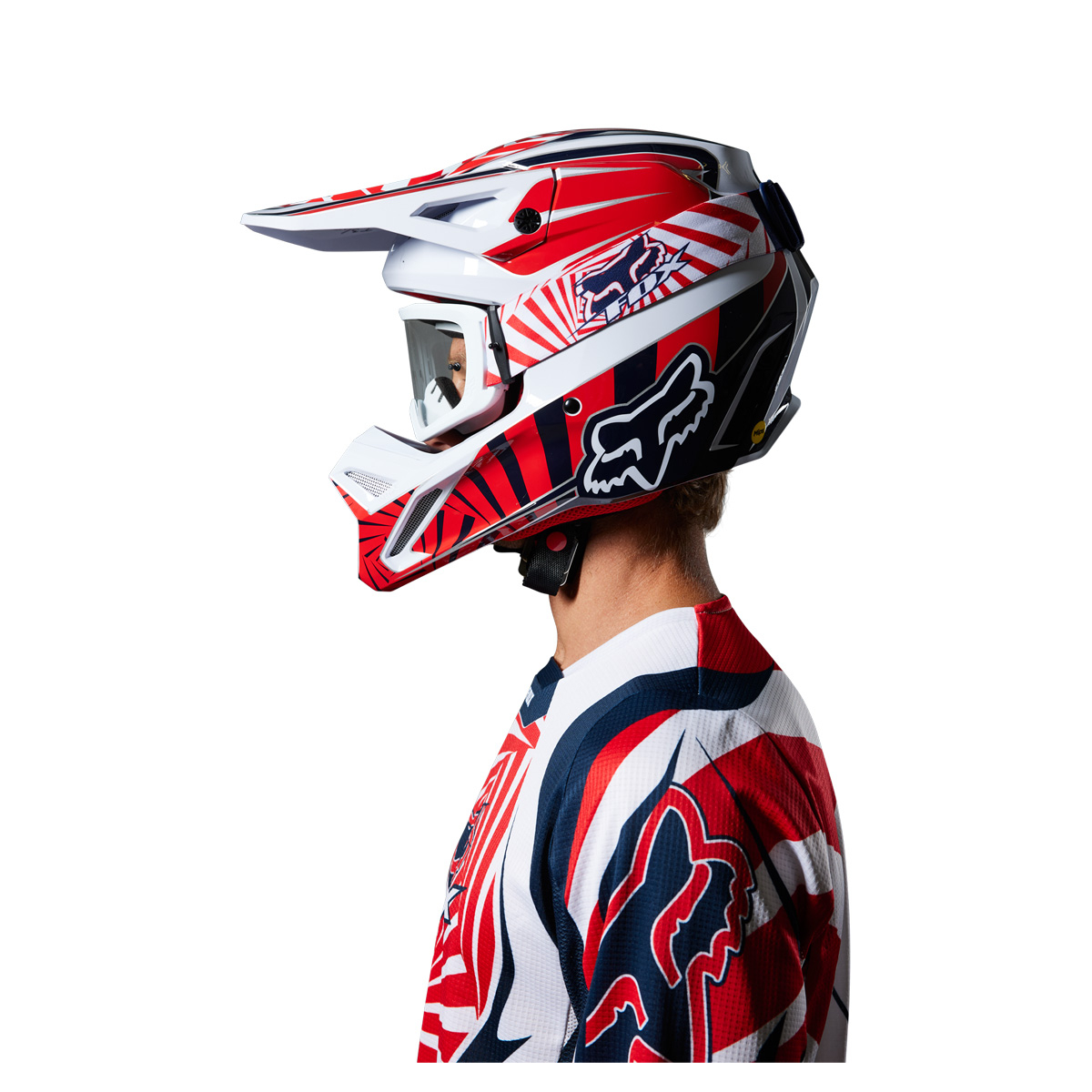 FOX V1ヘルメット ゴート｜ダートフリーク / DIRTFREAK