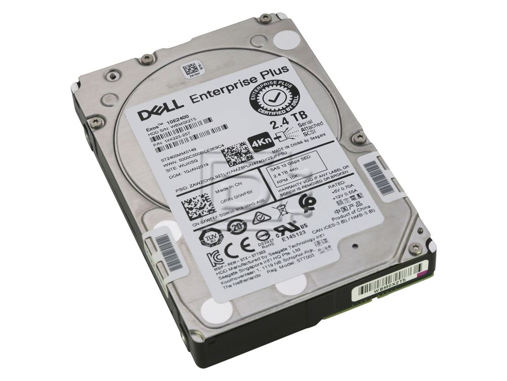 Dell Enterprise Plus XWF6X / Seagate ST2400MM0149 2.4TB 2.5in SFF