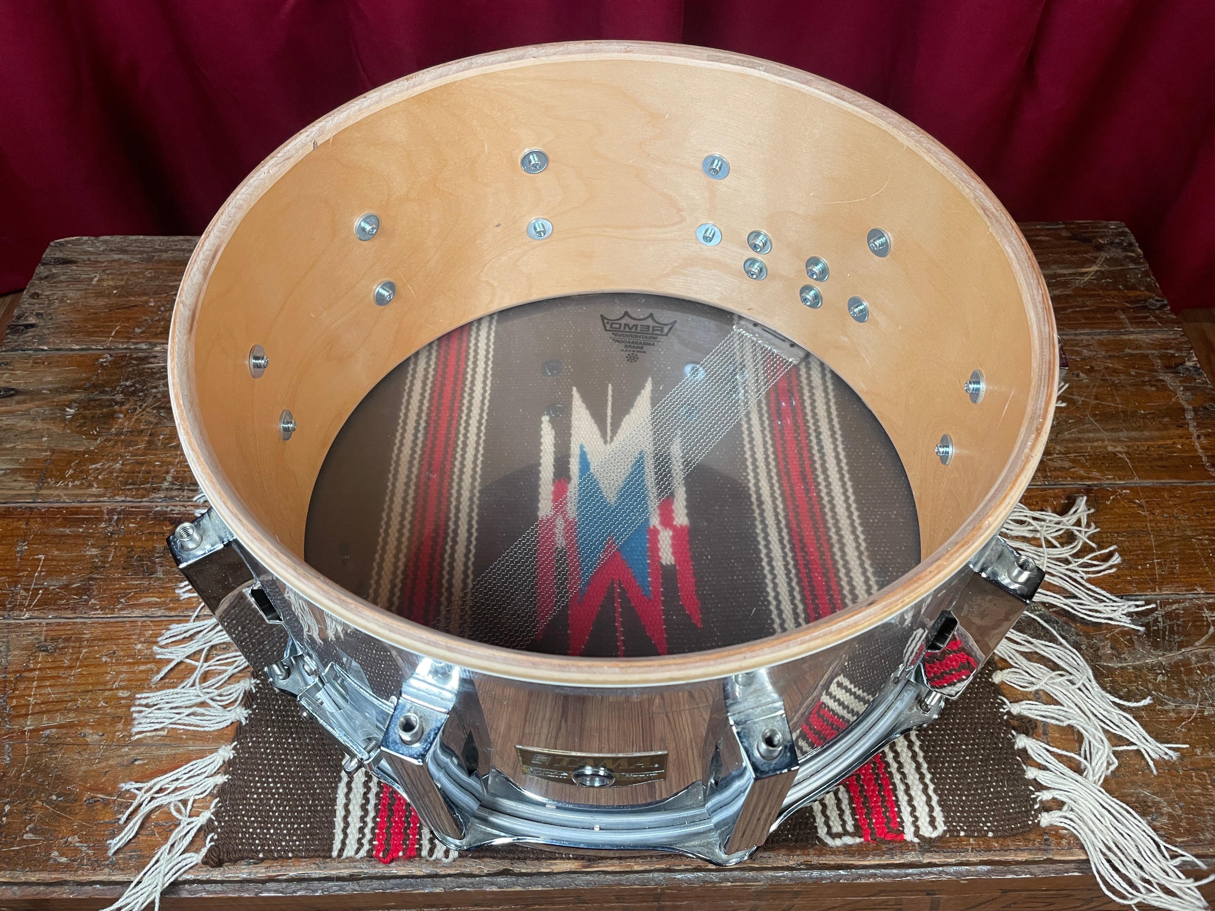 1990s Tama 6.5x14 AW206 Chrome Over Birch Snare MIJ Artwood