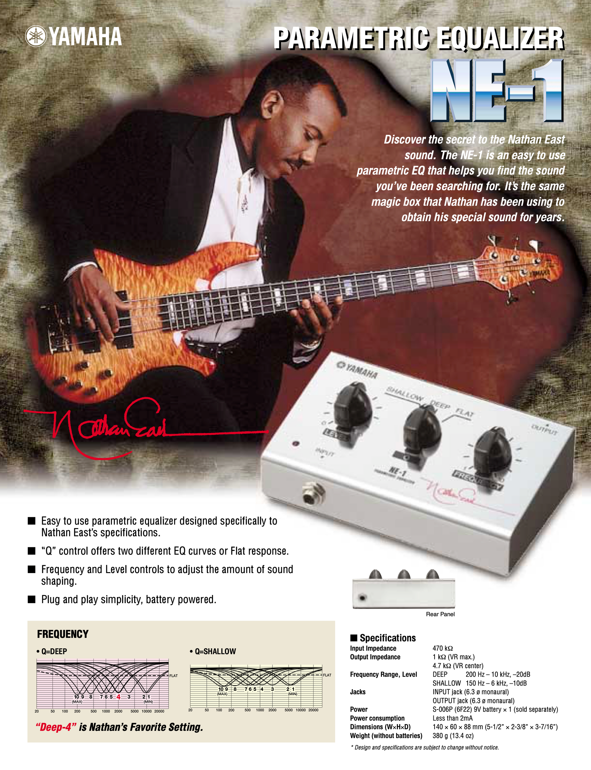 Yamaha NE-1 Nathan East Signature Parametric Equalizer EQ