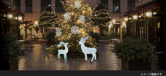 トナカイのイルミネーション|クリスマスイルミネーション販売