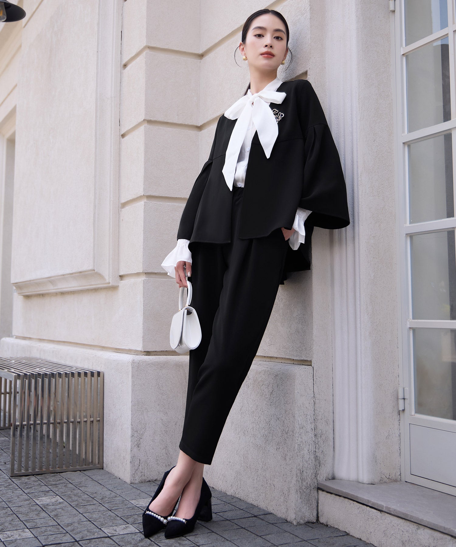 セットアップ 2点セット クロップドパンツcy88623 ブラック – [公式