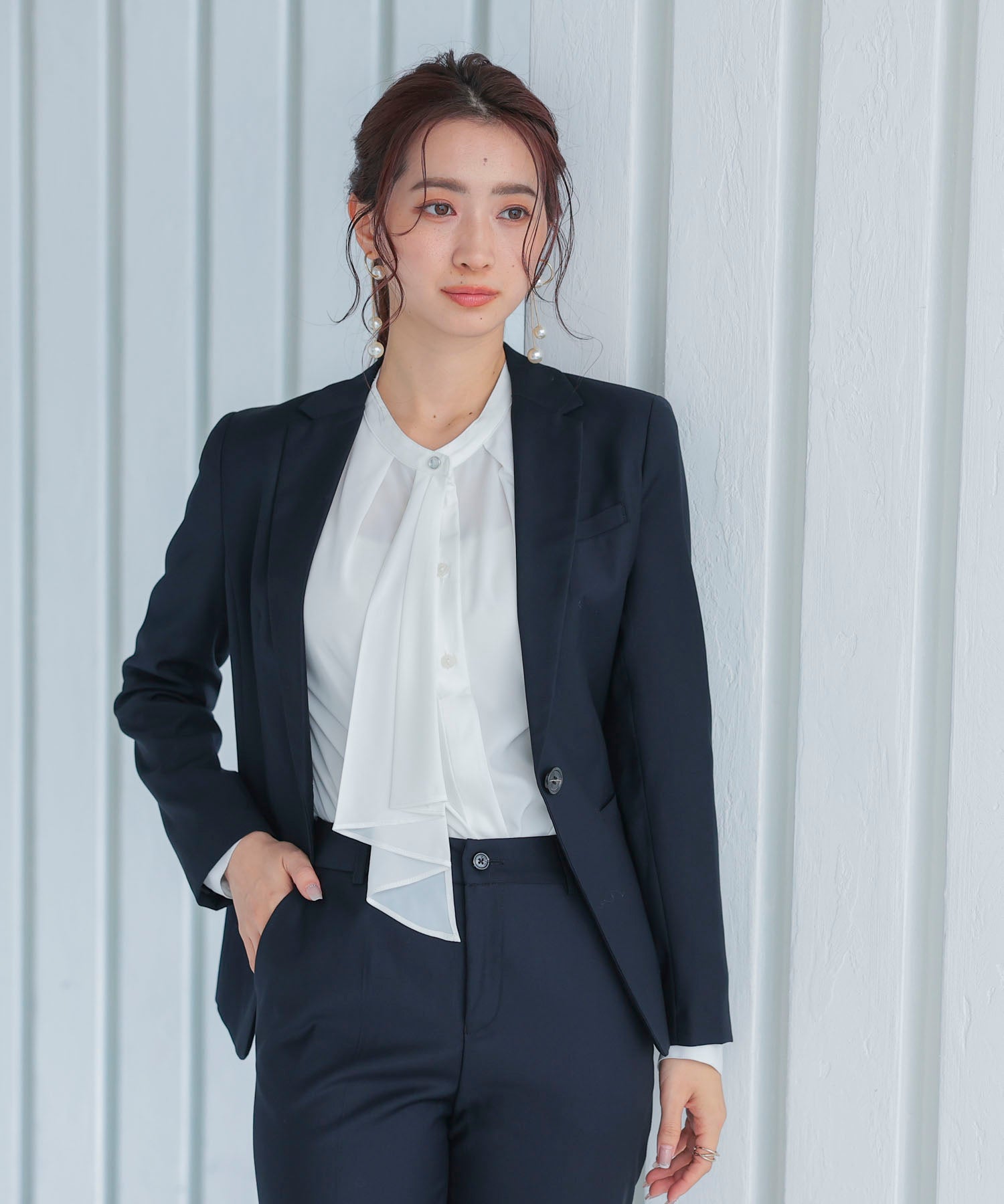 スーツ上下セット 2点セット ジャケット パンツds0181 ネイビー