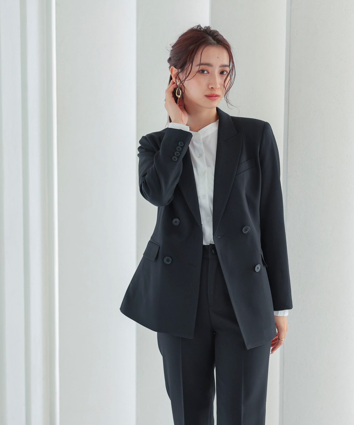 スーツ上下セット ジャケット パンツds2405 ブラック – [公式]DRESS+