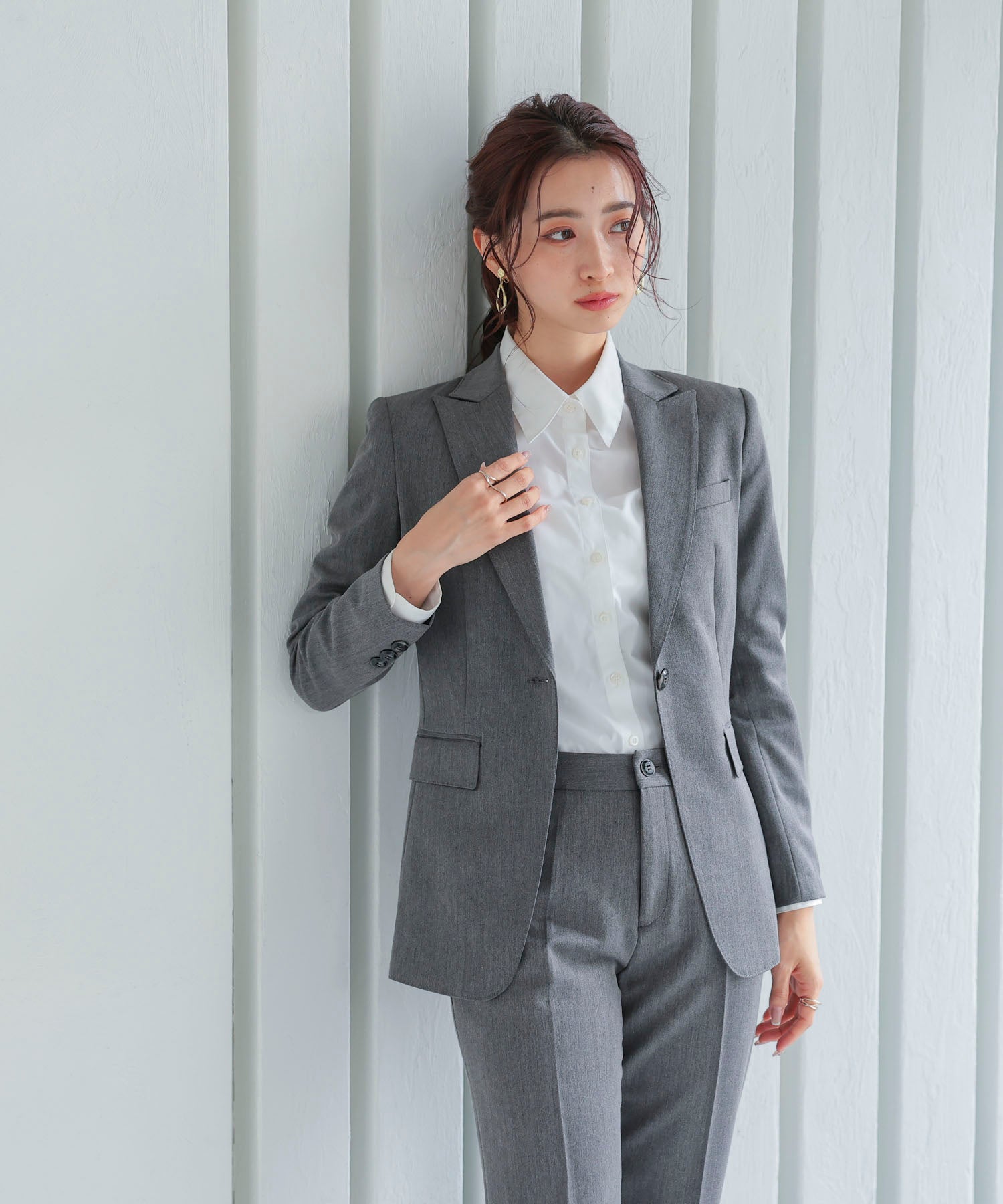 スーツ レディース 上下セット 2点セットds2060 グレー – [公式]DRESS+