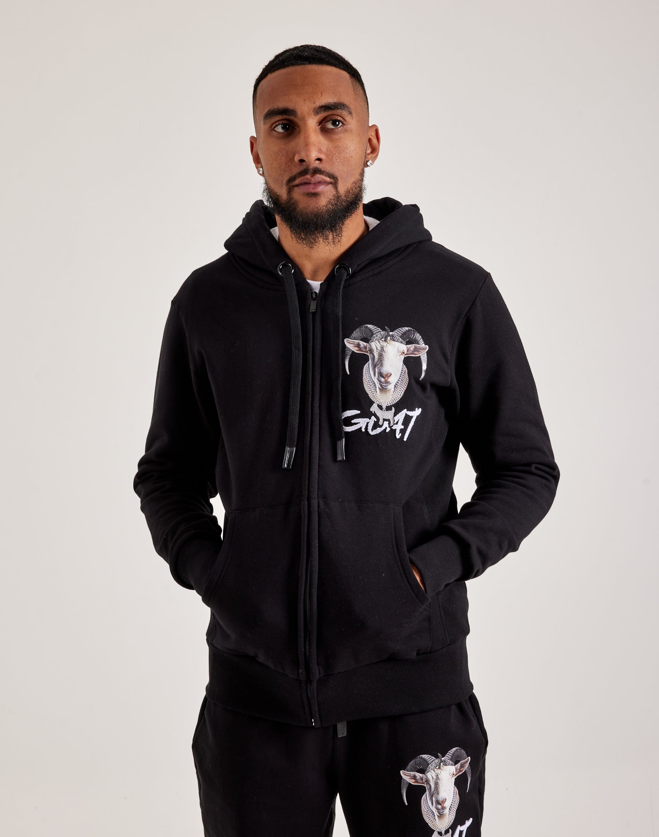 Streetz Iz Watchin Goat Full-Zip Hoodie – DTLR