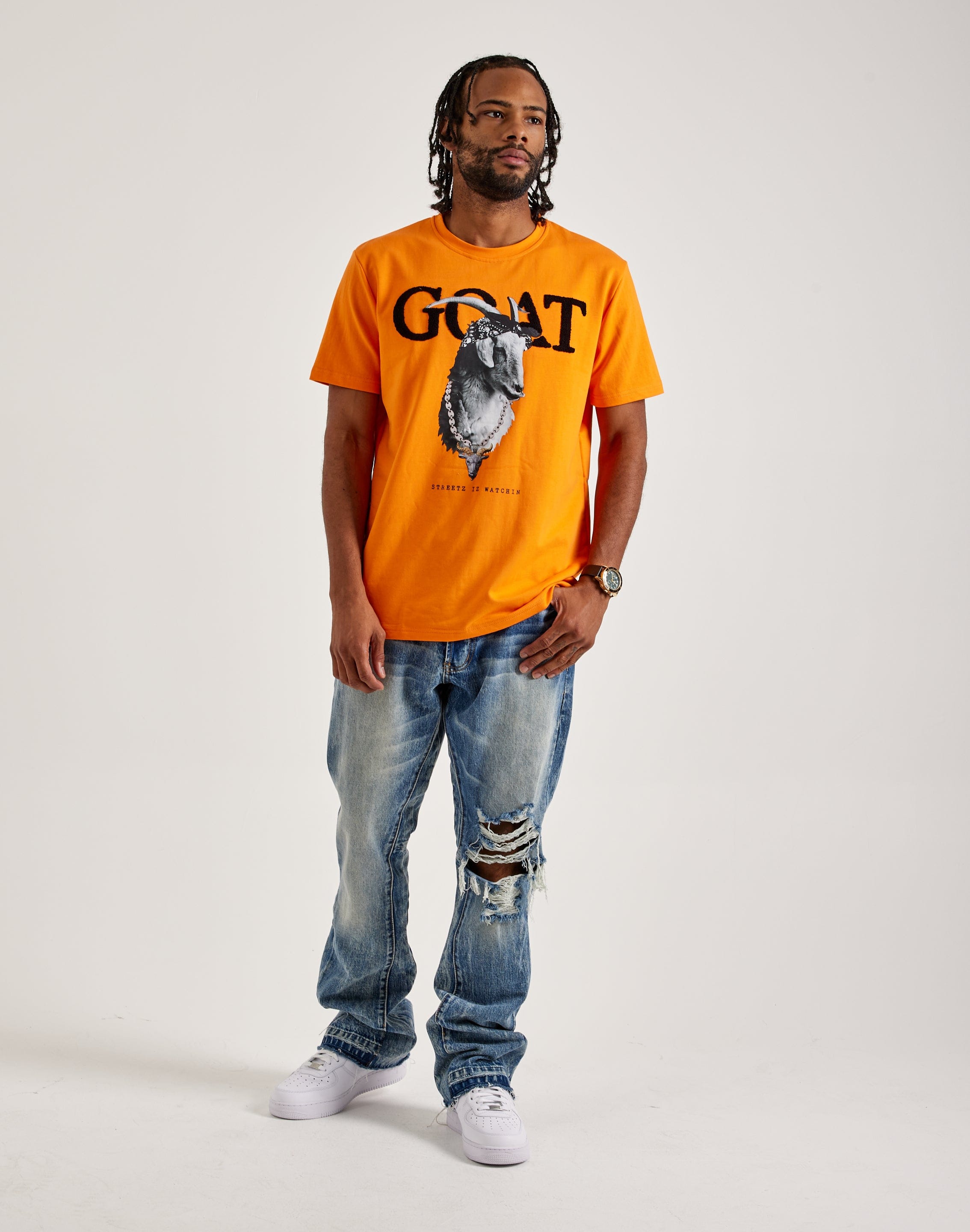 Streetz Iz Watchin Goat Tee – DTLR