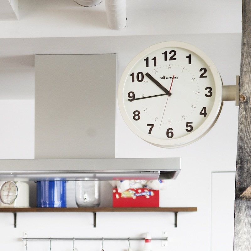 DULTON ONLINE SHOP | DOUBLE FACE WALL CLOCK IVORY(IVORY