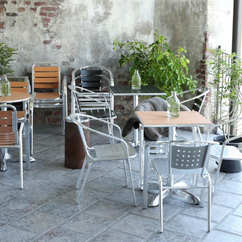 DULTON ONLINE SHOP | ALUMINUM CAFE CHAIR BLACK: 家具