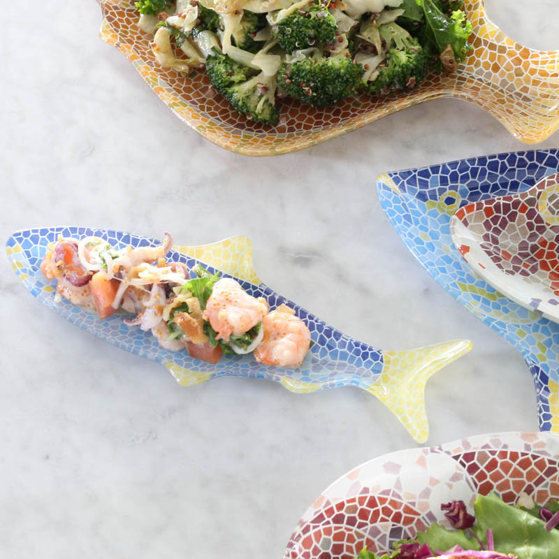 DULTON ONLINE SHOP | GLASS FISHERY PLATE SARDINE(SARDINE