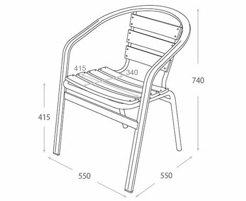DULTON ONLINE SHOP | ALUMINUM CAFE CHAIR BLACK: 家具
