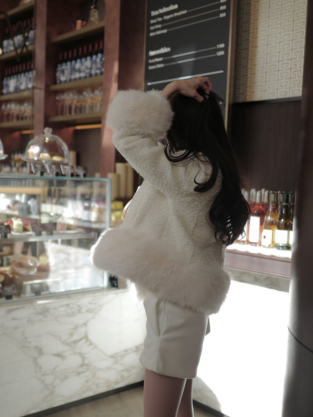 再入荷*ダウン裏地ツイードエコファージャケット | レディース