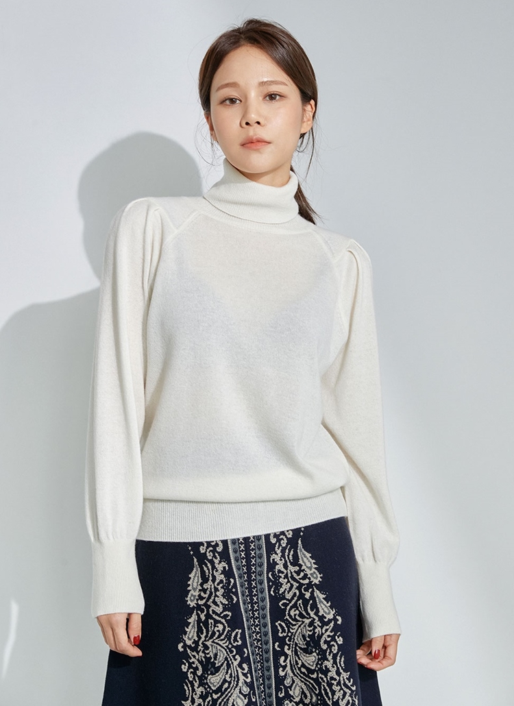 タートルネックニット(アイボリー) | レディースファッション通販 - DHOLIC