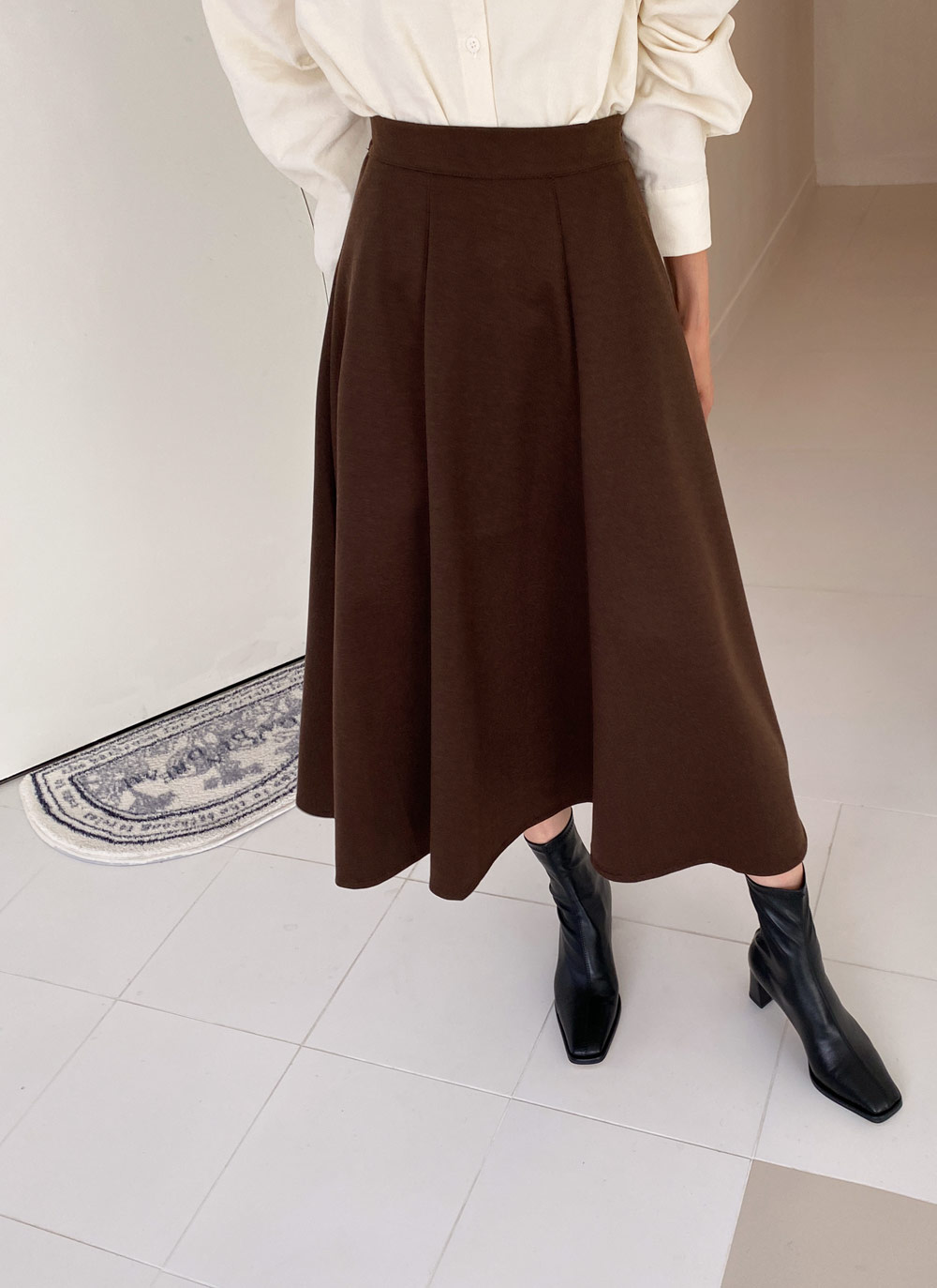 起毛ソフトロングフレアスカート・全4色 | レディースファッション通販