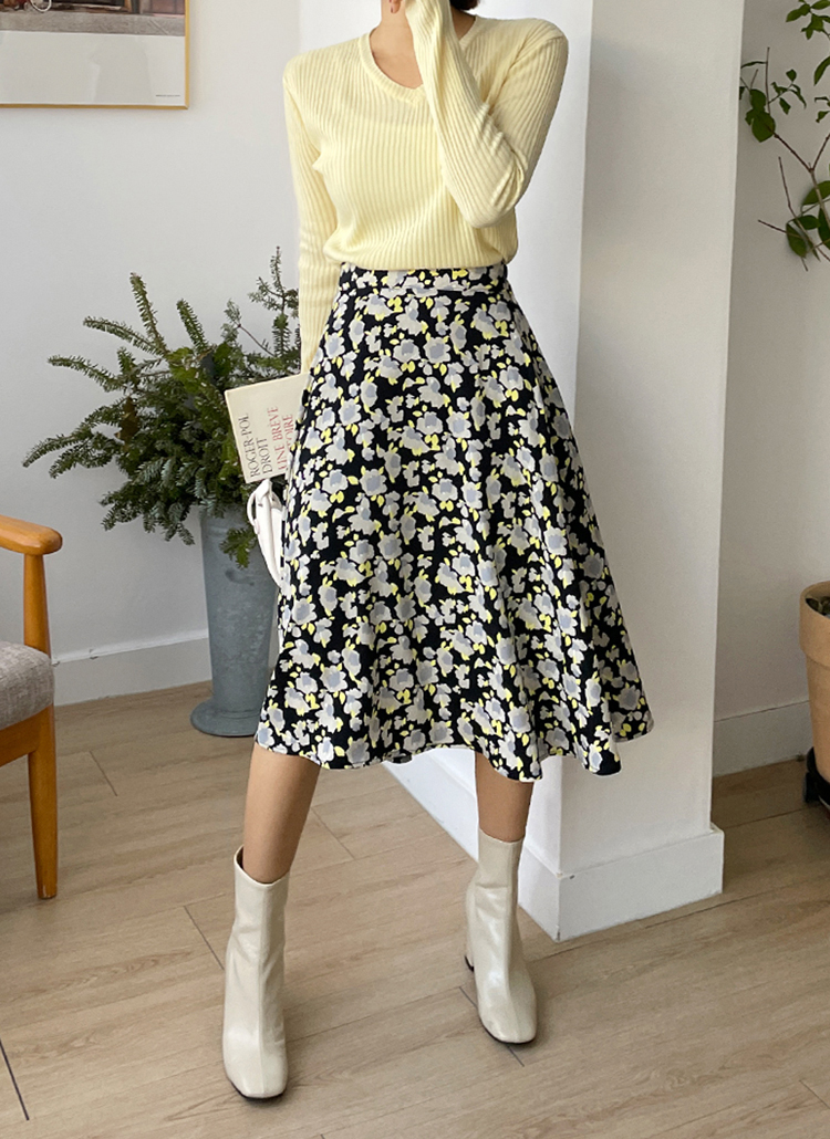 フローラルフレアスカート・全2色 | レディースファッション通販 - DHOLIC