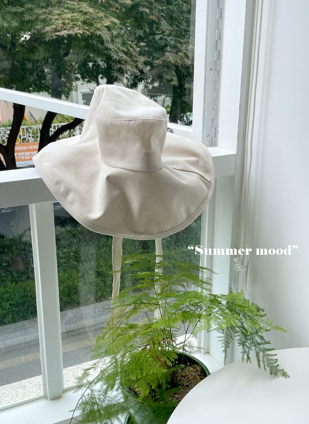 リネン混リボンワイドブリムハット | レディースファッション通販 - DHOLIC