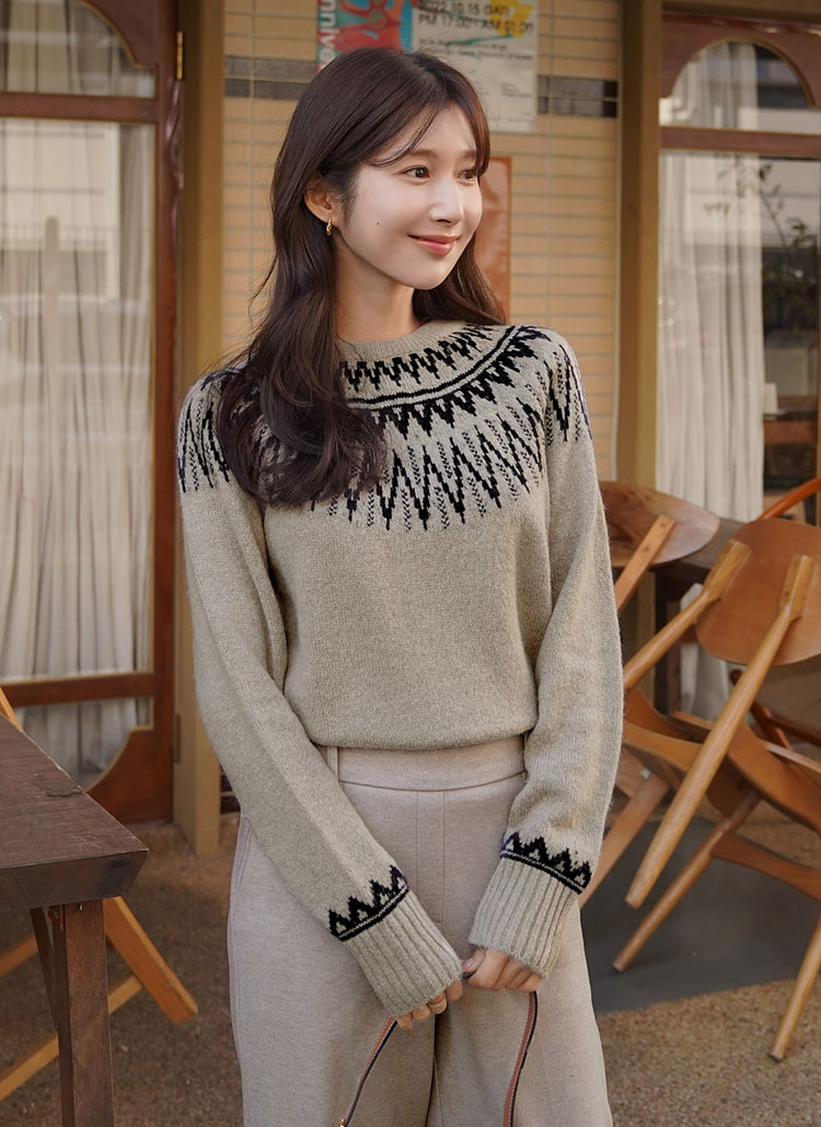 ノルディック柄ニット | レディースファッション通販 - DHOLIC