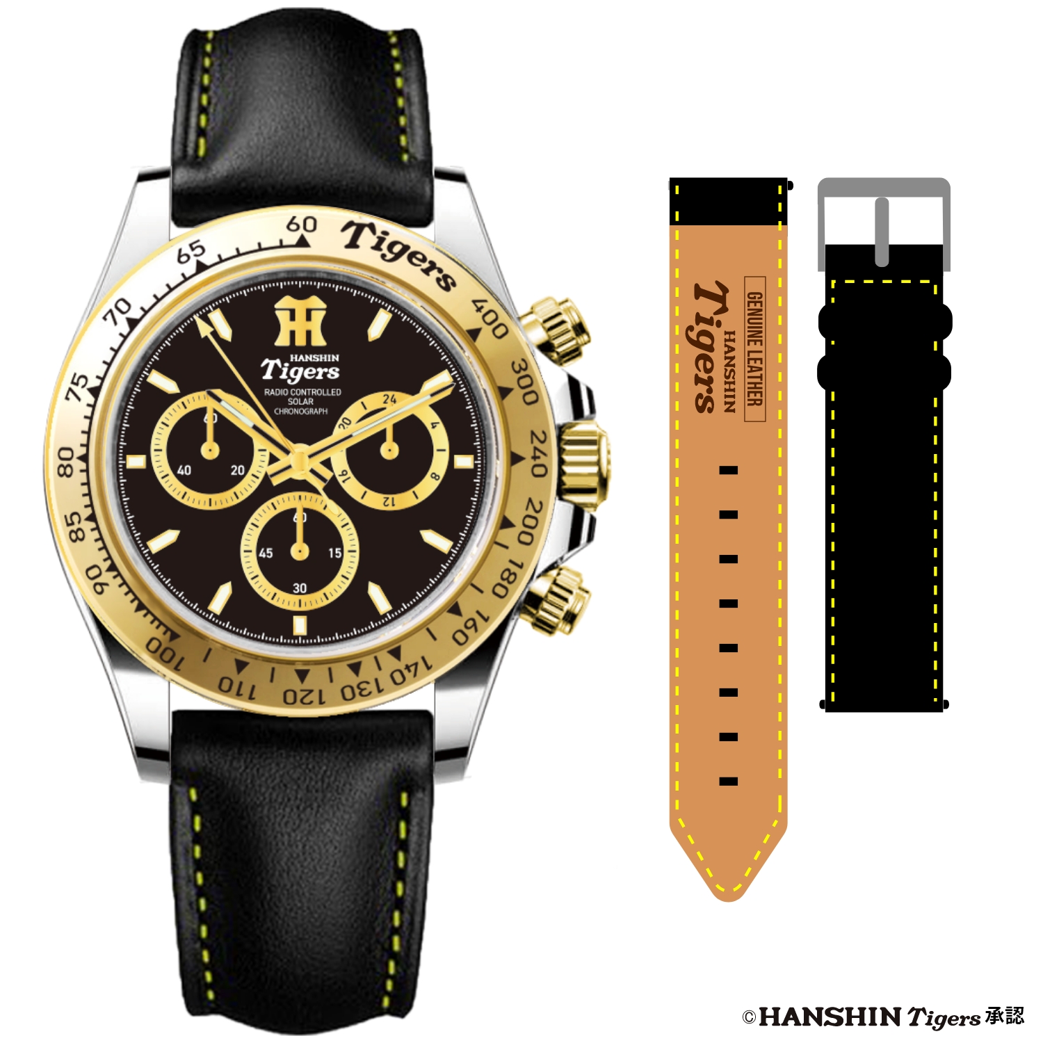 阪神タイガース承認 阪神タイガース球団創設90周年 電波ソーラークロノ