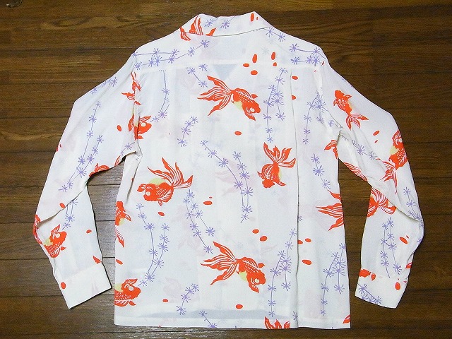 SUN SURF[サンサーフ] 長袖アロハシャツ SS28304 GOLD FISH WITH LUCK