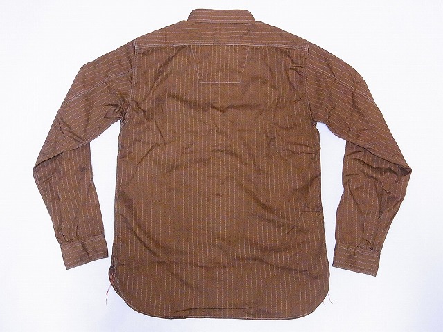 SUGAR CANE[シュガーケーン] ワークシャツ ブラウンウォバッシュ