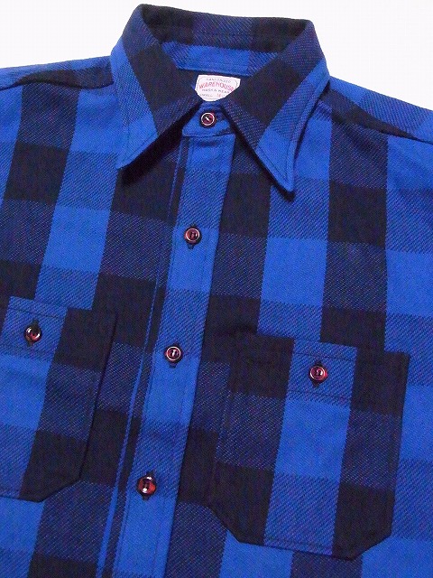 WAREHOUSE[ウエアハウス] ネルシャツ A柄 3104 フランネルシャツ