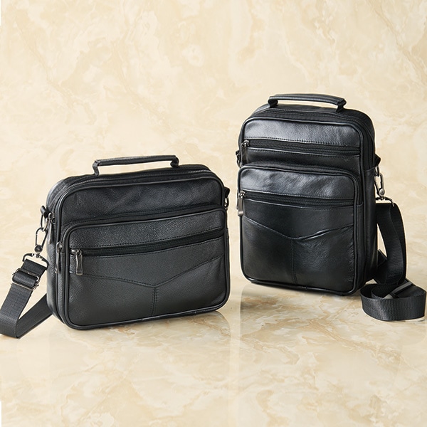 牛革2WAYショルダーバッグ(横型): メンズファッション／はぴねすくらぶ