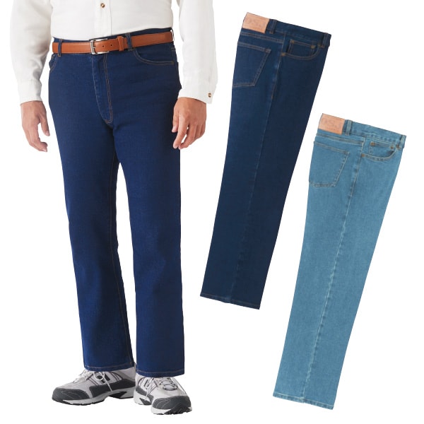 ストレッチデニムパンツ(股下66cm／79 ネイビー): メンズファッション
