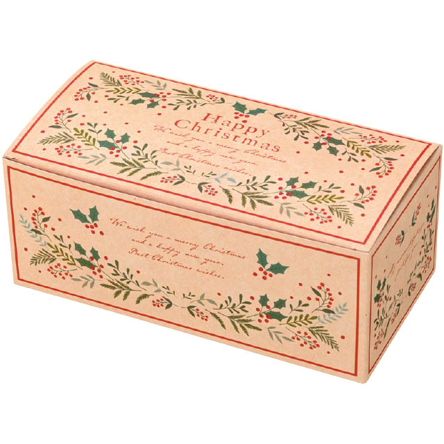クリスマスナチュラルリースギフトボックスワイド型-M｜ギフト