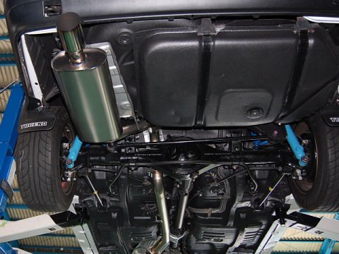 AE86用デフ上60Φフルチタンマフラー中間タイコなし /AE86 over