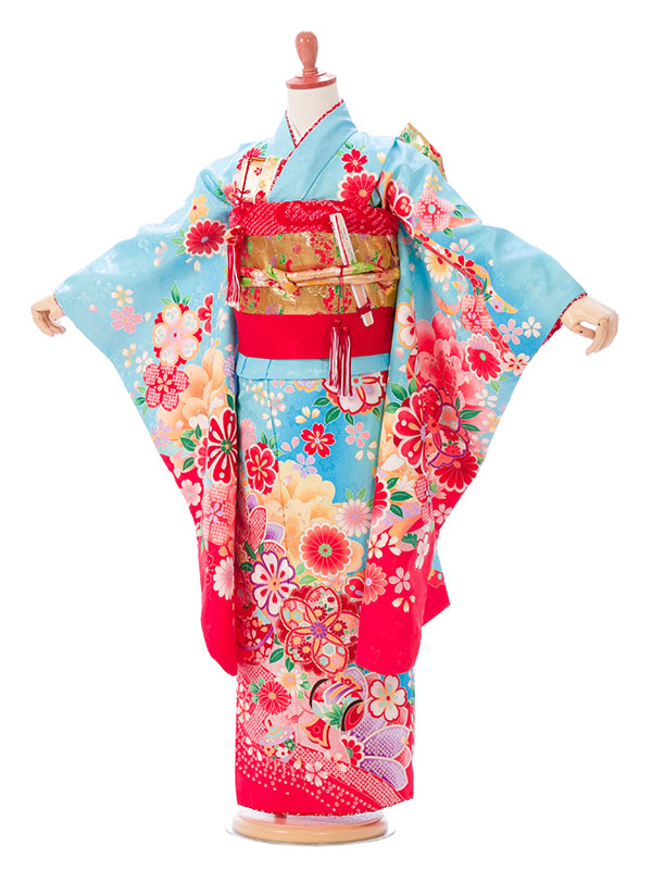 七五三|7歳女児|対応身長:110~123cm|花うさぎ|#e-7-910｜全国宅配可の