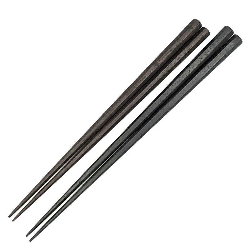 送料無料】八角 本黒檀 本紫檀 夫婦箸セット【桐箱入】 - お買い物